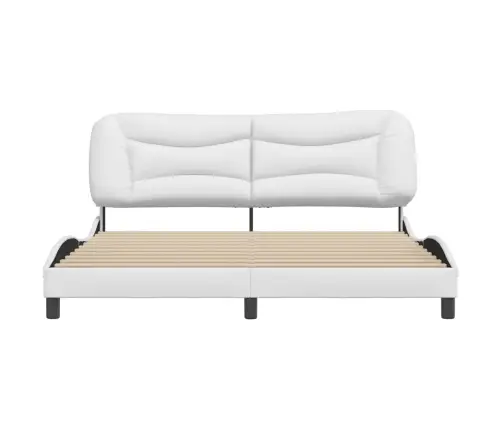 Lovos Rėmas Be Čiužinio, Hvar, Baltos, 180X200cm Dirbtinė Oda