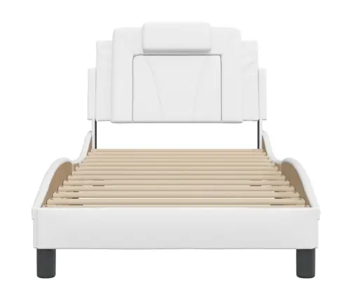Lovos Rėmas, Viana, Be Čiužinio, Baltas, 80X200cm Dirbtinė Oda