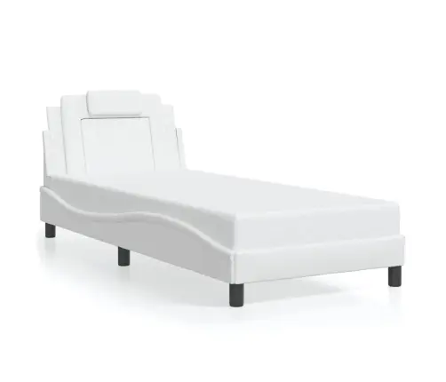 Lovos Rėmas, Viana, Be Čiužinio, Baltos, 90X190 cm Dirbtinė Oda