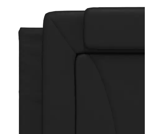 Lovos Rėmas, Viana, Be Čiužinio, Juodos, 180X200cm Dirbtinė Oda