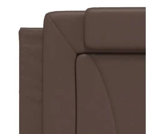Lovos Rėmas, Viana, Be Čiužinio, Rudos, 180X200cm Dirbtinė Oda