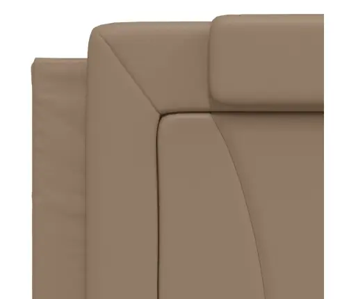 Lovos Rėmas, Viana, Be Čiužinio, Kapučino, 200X200 cm Dirbtinė Oda