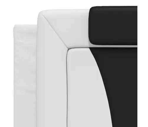 Voodiraam Viana Ilma Madratsita, Valge Ja Must, 200X200 cm Kunstnahk