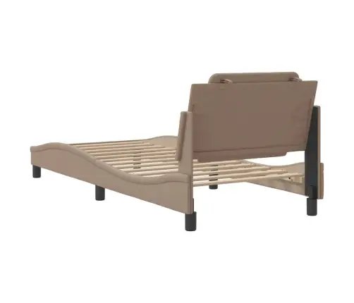 Voodiraam Ilma Madratsita Zadar, Cappuccino, 80X200 cm Kunstnahk