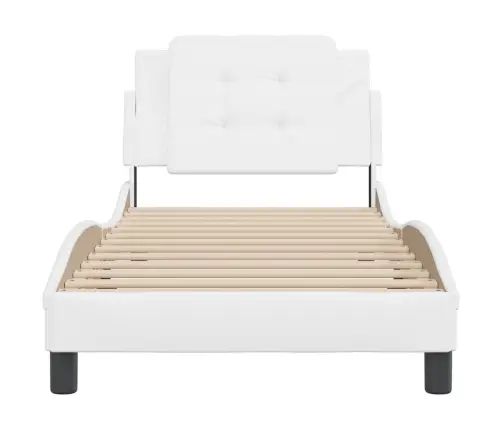 Lovos Rėmas Be Čiužinio, Zadar, Baltos, 90X200 cm Dirbtinė Oda