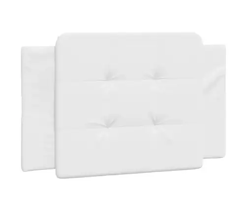 Gultas Rāmis Ar Galvgali, Balts, 100X200 Cm, Mākslīgā Āda Vidaxl