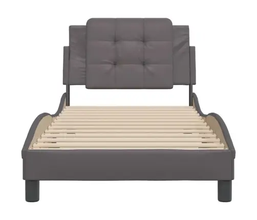 Lovos Rėmas Be Čiužinio, Zadar, Pilkos, 100X200cm Dirbtinė Oda