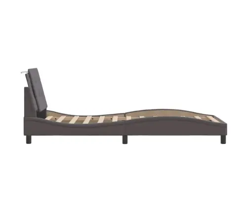 Lovos Rėmas Be Čiužinio, Zadar, Pilkos, 100X200cm Dirbtinė Oda