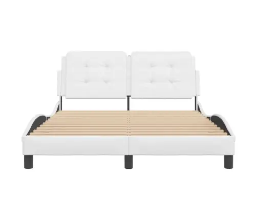 Lovos Rėmas Be Čiužinio, Zadar, Balta, 120 X 200 cm Dirbtinė Oda