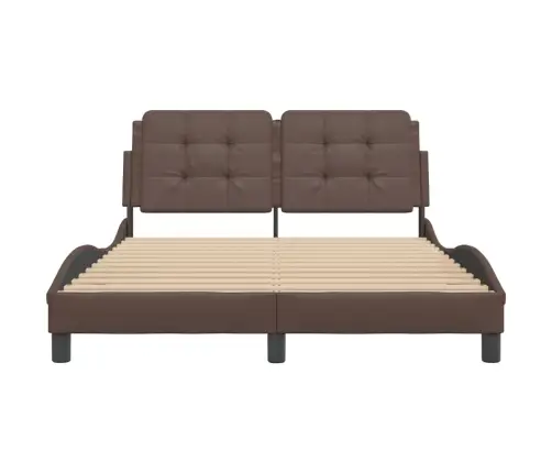 Lovos Rėmas Be Čiužinio, Zadar, Ruda, 120 X 200 cm Dirbtinė Oda