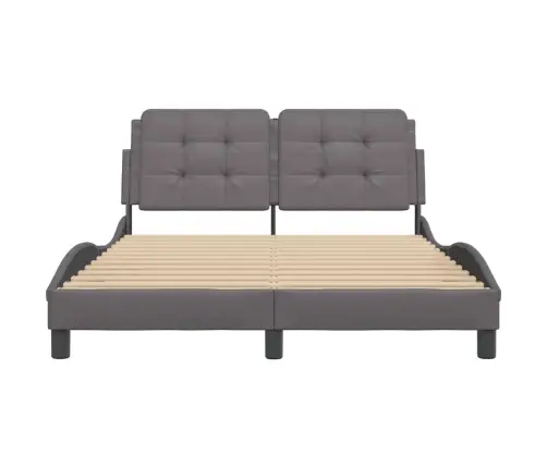 Lovos Rėmas Be Čiužinio, Zadar, Pilka, 120 X 200 cm Dirbtinė Oda