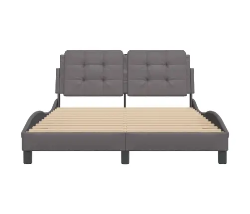 Lovos Rėmas Be Čiužinio, Zadar, Pilkos, 140X200cm Dirbtinė Oda