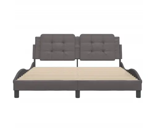 Lovos Rėmas Be Čiužinio, Zadar, Pilkos, 160X200cm Dirbtinė Oda