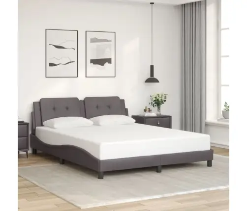 Lovos Rėmas Be Čiužinio, Zadar, Pilkos, 160X200cm Dirbtinė Oda