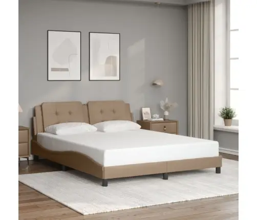 Lovos Rėmas Be Čiužinio, Zadar, Kapučino , 160X200cm Dirbtinė Oda