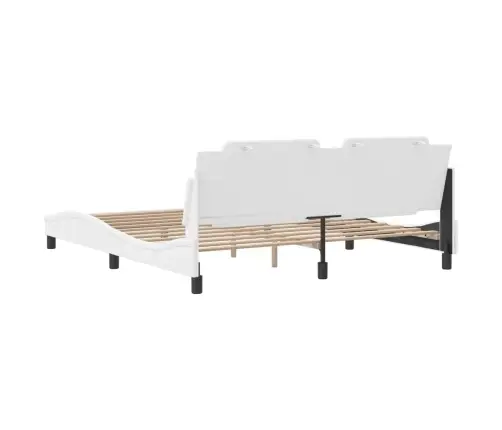 Voodiraam Ilma Madratsita Zadar, Valge, 180X200 cm Kunstnahk