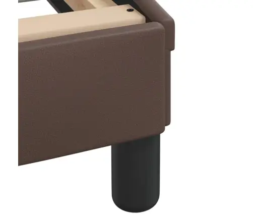 Lovos Rėmas Be Čiužinio, Zadar, Rudos, 200X200 cm Dirbtinė Oda