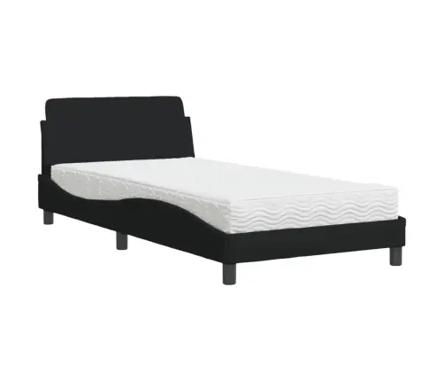 Lova Su Čiužiniu, Dover, Juodos Spalvos, 100X200cm Audinys