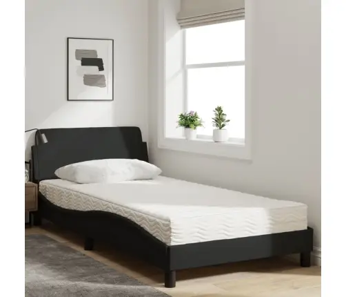 Lova Su Čiužiniu, Dover, Juodos Spalvos, 100X200cm Audinys