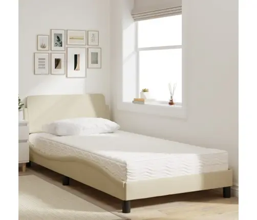 Lova Su Čiužiniu, Dover, Kreminės Spalvos, 100X200cm Audinys