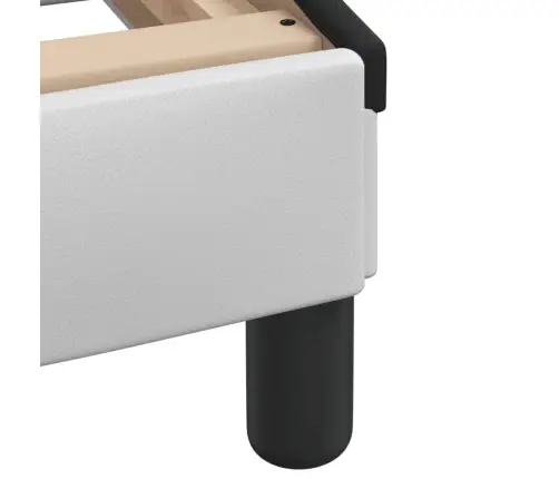 Voodi Madratsiga Dover, Valge Ja Must, 100X200, Kunstnahk