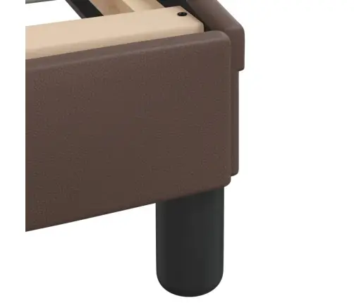 Voodi Madratsiga Dover, Pruun, 120X200 cm Kunstnahk