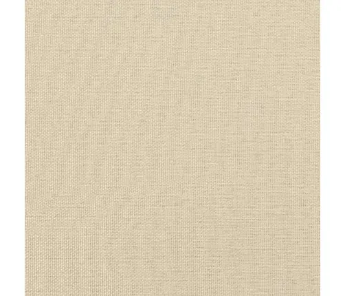 Gulta Ar Matraci, Krēmkrāsas Audums, 140X190 Cm Vidaxl