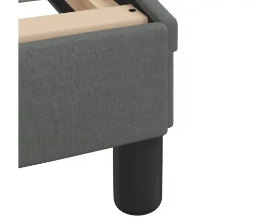 Gulta Ar Matraci, Tumši Pelēks, 160X200 Cm, Audums Vidaxl