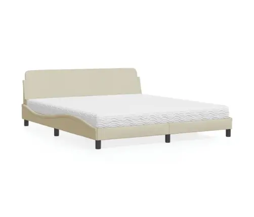 Voodi Madratsiga Dover, Kreemjas, 180X200 cm Kangas