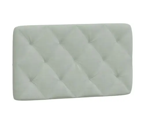 Gulta Ar Matraci, Gaiši Pelēka Samts, 90X200 Cm Vidaxl