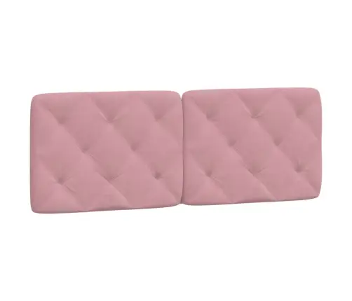 Gulta Ar Matraci, Rozā Samts, 120X200 Cm Vidaxl