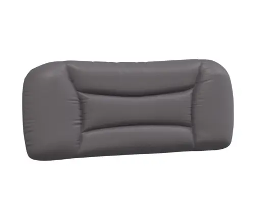 Gulta Ar Matraci, Pelēka, 100X200 Cm, Mākslīgā Āda Vidaxl