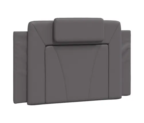 Gulta Ar Matraci, Pelēka, 90X190 Cm, Mākslīgā Āda Vidaxl