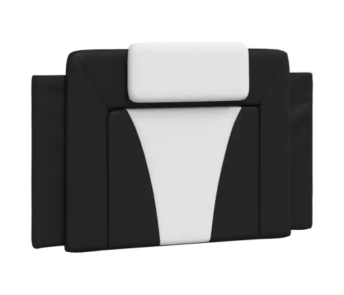 Lova, Viana, Su Čiužiniu, Juoda Ir Balta, 90X200cm Dirbtinė Oda