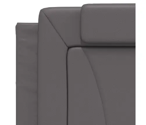 Voodi Viana Koos Madratsiga, Hall, 100X200 cm Kunstnahk