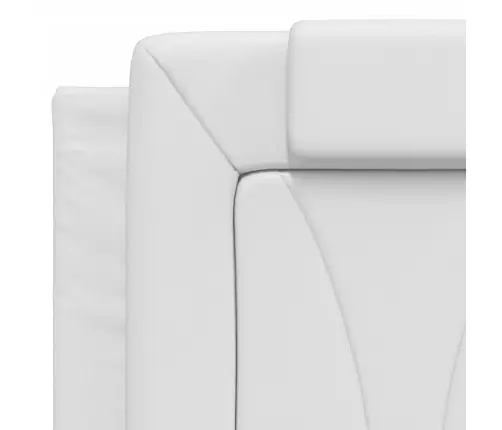 Lova, Viana, Su Čiužiniu, Baltos Spalvos, 120X200cm Dirbtinė Oda