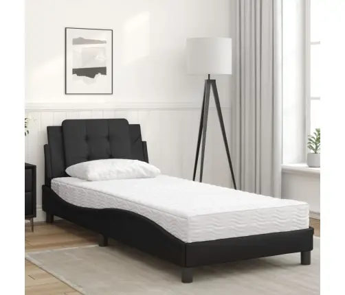 Lovos Rėmas Be Čiužinio, Zadar, Juodos Spalvos, 80X200cm Dirbtinė Oda