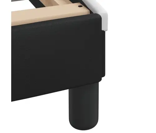 Lovos Rėmas Be Čiužinio, Zadar, Juoda Ir Balta, 140X190cm Dirbtinė Oda