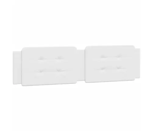 Gulta Ar Matraci, Balta, 200X200 Cm, Mākslīgā Āda Vidaxl