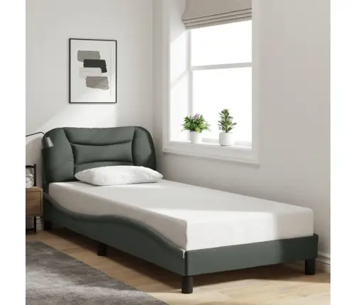 Lovos Rėmas Su Led Be Čiužinio, Hvar, Tamsiai Pilkas, 90X200 Cm