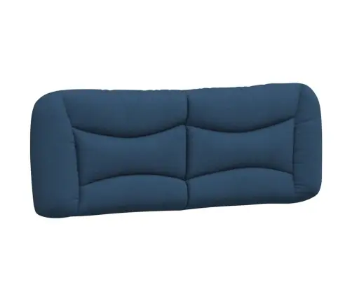 Gultas Rāmis Ar Led Bez Matrača, Zils, 140X190 Cm, Audums Vidaxl