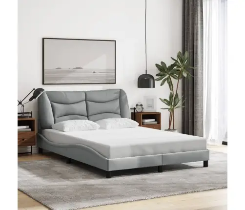 Lovos Rėmas Su Led Be Čiužinio, Hvar, Šviesiai Pilkas, 140X200 Cm