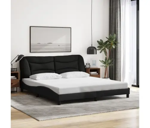 Voodiraam Led-Iga Ilma Madratsita Hvar, Must, 180X200 cm Kangas