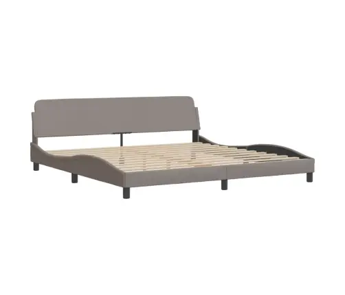 Gultas Rāmis Ar Led, Pelēkbrūns, 200X200 Cm, Audums Vidaxl Gultas Rāmis Ar Led, Pelēkbrūns, 200X200 Cm, Audums Vidaxl