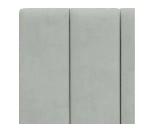 Lovos Rėmas Su Led Be Čiužinio, Hanko, Šviesiai Pilkas, 120X200cm Aksomas