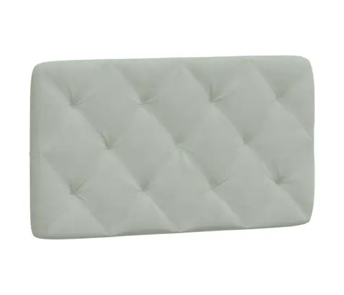 Gultas Rāmis Ar Led, Gaiši Pelēks, 90X190 Cm, Samts Vidaxl