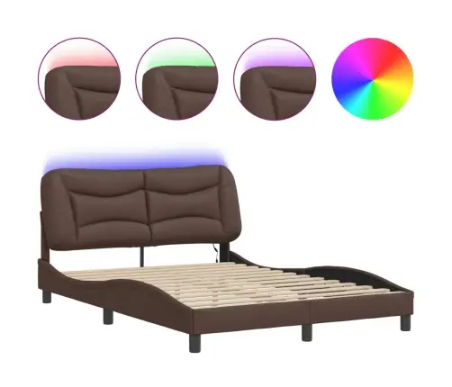 Voodiraam Led-Iga Ilma Madratsita Hvar, Pruun, 120 X 200 Cm