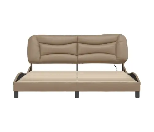 Lovos Rėmas Su Led Be Čiužinio, Hvar, Kapučino Spalvos, 180X200Cm