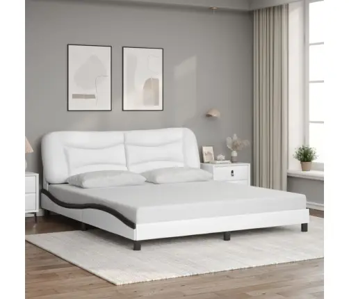 Voodiraam Led-Iga Ilma Madratsita Hvar, Valge Ja Must, 180 X 200 Cm