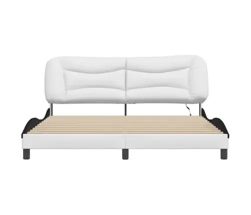 Voodiraam Led-Iga Ilma Madratsita Hvar, Valge Ja Must, 180 X 200 Cm